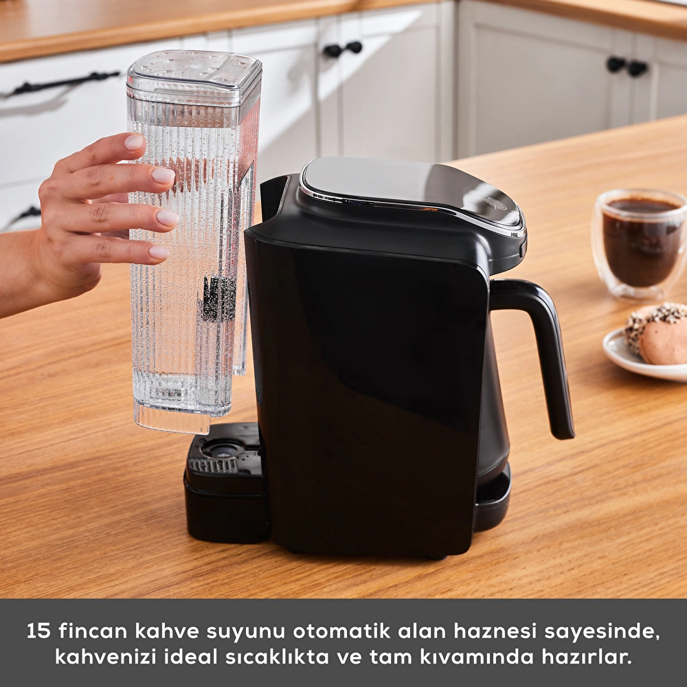 Karaca Hatır Su Hazneli Otomatik Türk Kahve Makinesi Black görseli 9