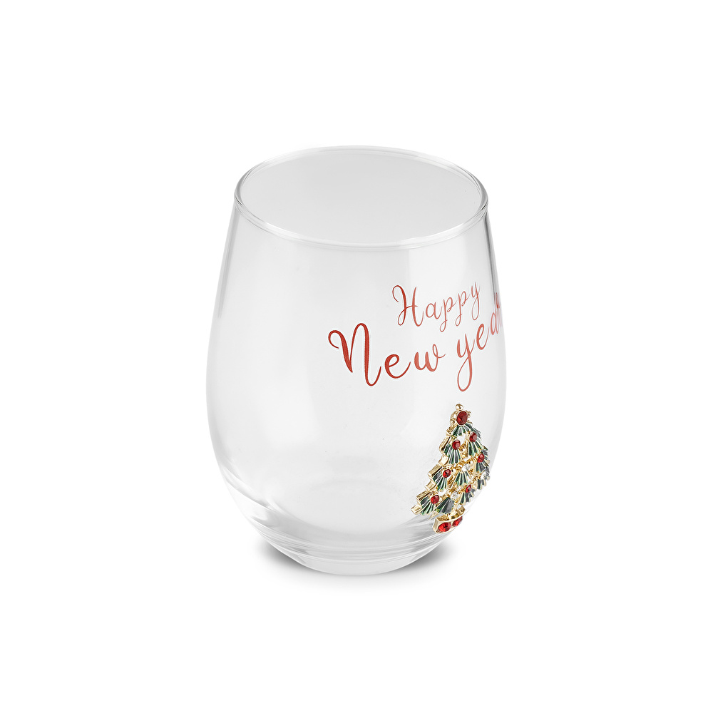 Karaca New Year Yılbaşı Çam Ağaçlı Meşrubat Bardağı 535 Ml görseli 2