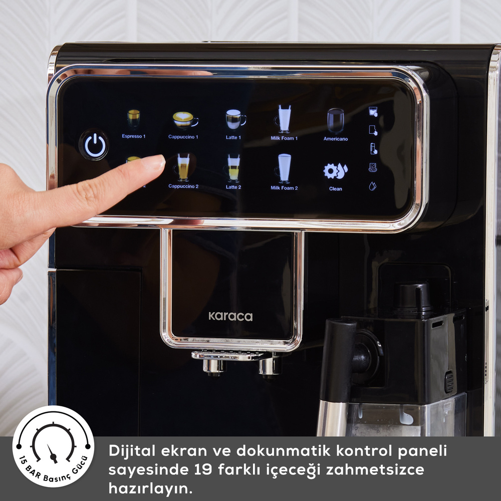 Karaca Coffeemaestro Tam Otomatik Espresso Makinesi görseli 8