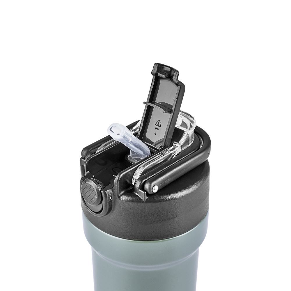 Karaca Thermosteel Camping 2 in 1 Çelik Termos Haki 450 ml görseli 8