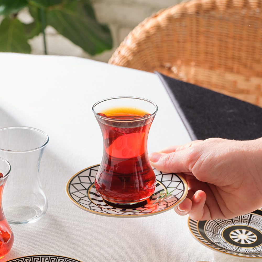 Karaca Helenistik 6 Kişilik 12 Parça Çay Seti 130 Ml görseli 2