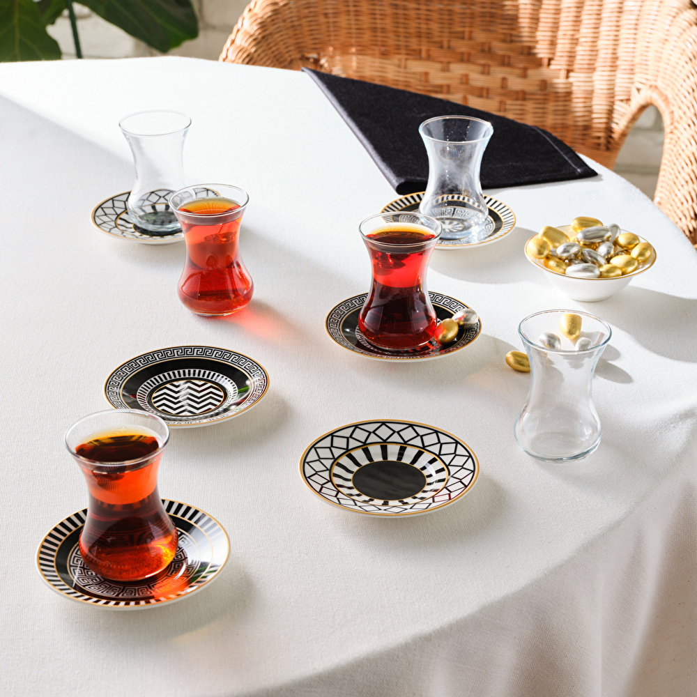 Karaca Helenistik 6 Kişilik 12 Parça Çay Seti 130 Ml görseli 4
