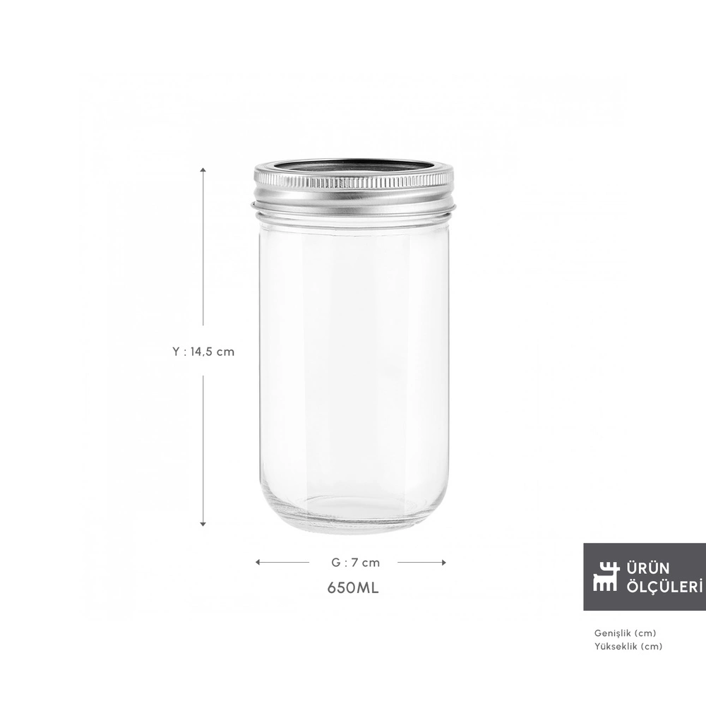 Karaca x Refika Boyunsuz Kavanoz 650 ml görseli 2
