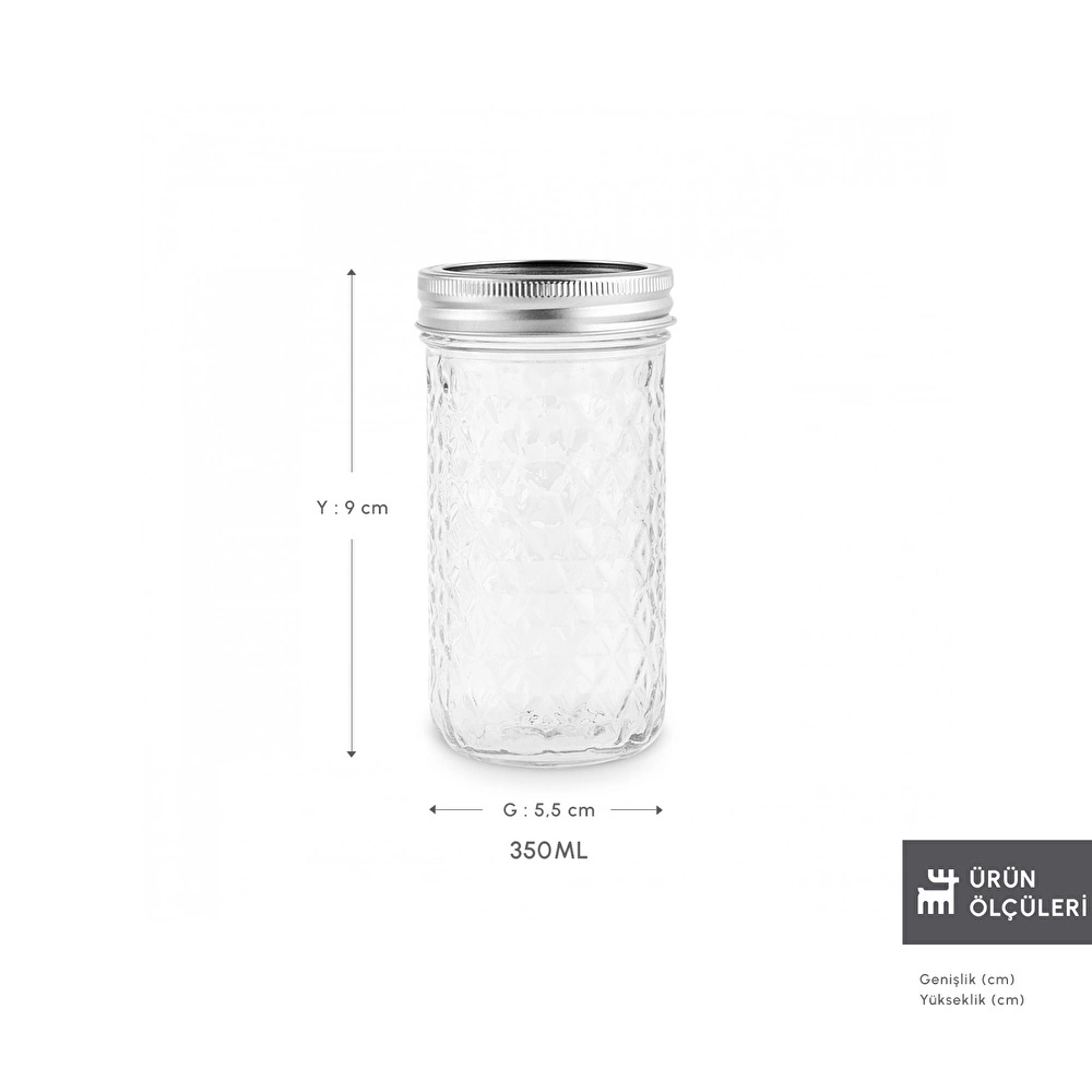 Karaca x Refika Boyunsuz Kavanoz Baklava Desen 350 ml görseli 2