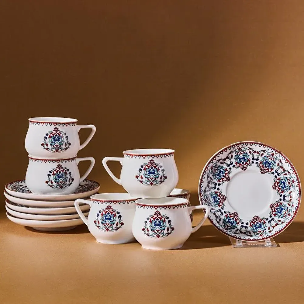 Karaca Nakkaş 6 Kişilik Kahve Fincan Takımı 100 ml