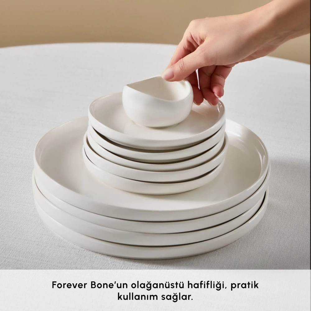 Karaca Forever Bone Olla 28 Parça 6 Kişilik Kahvaltı Takımı görseli 5