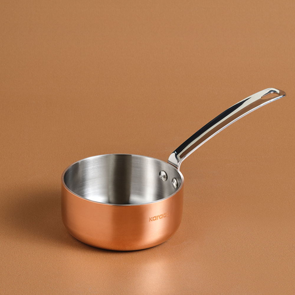 Karaca Powersteel 3Ply 316+ Çelik Mini Sütlük/Sosluk 10 Cm Copper görseli 1