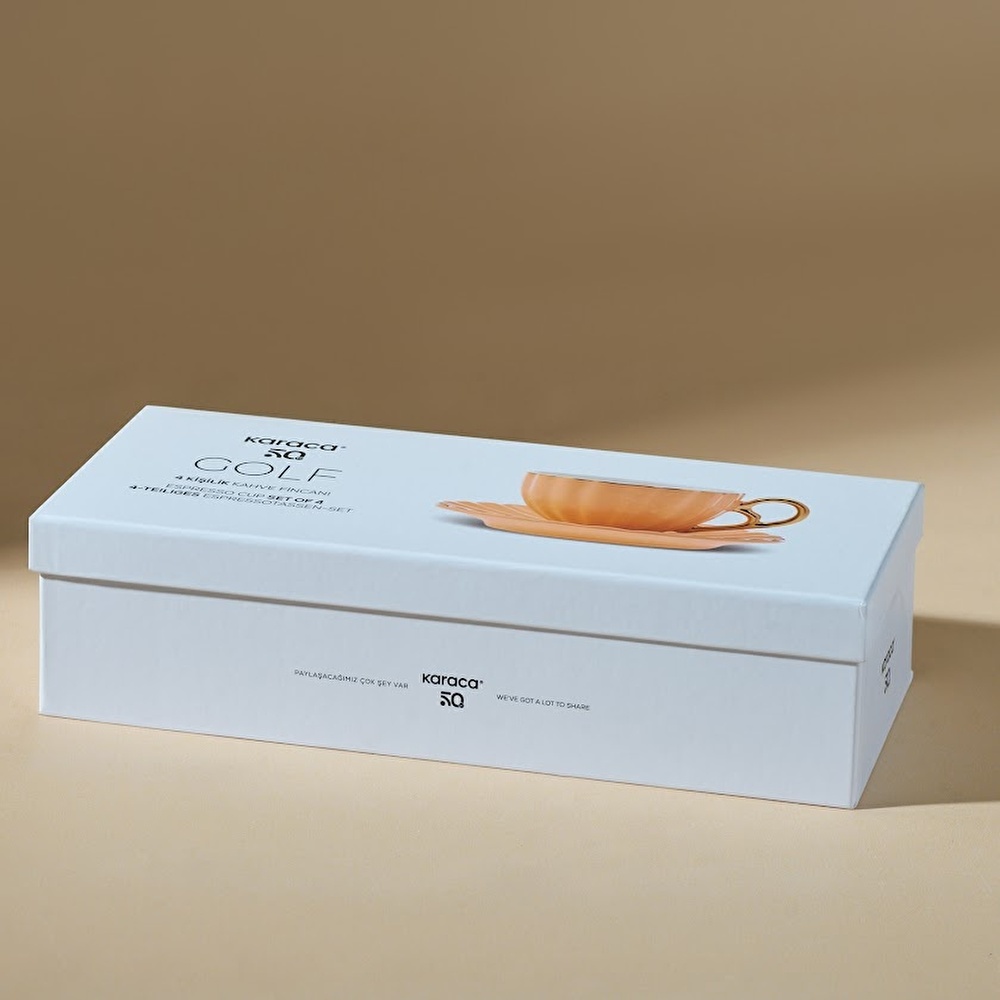 Karaca Golf 4 Kişilik Kahve Fincan Takımı 90 ml görseli 12