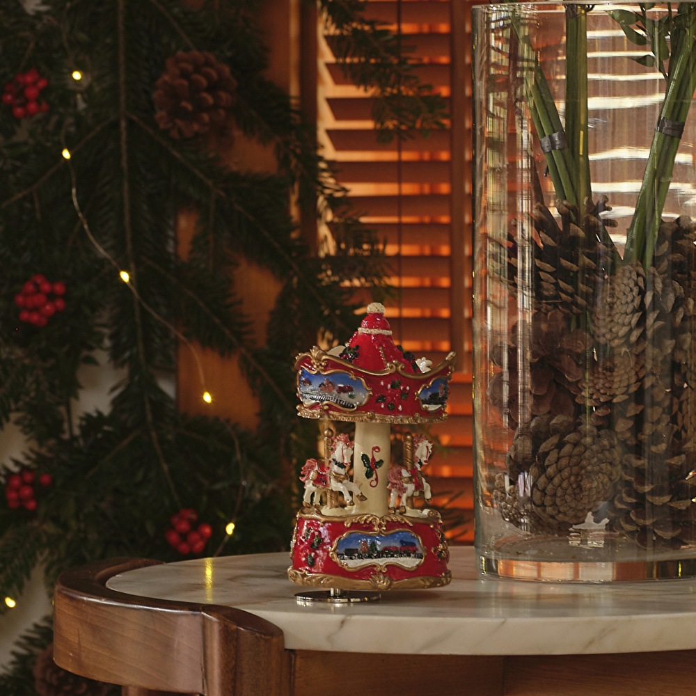 Karaca Home New Year Yılbaşı Merry Müzikli Hareketli Obje görseli 1