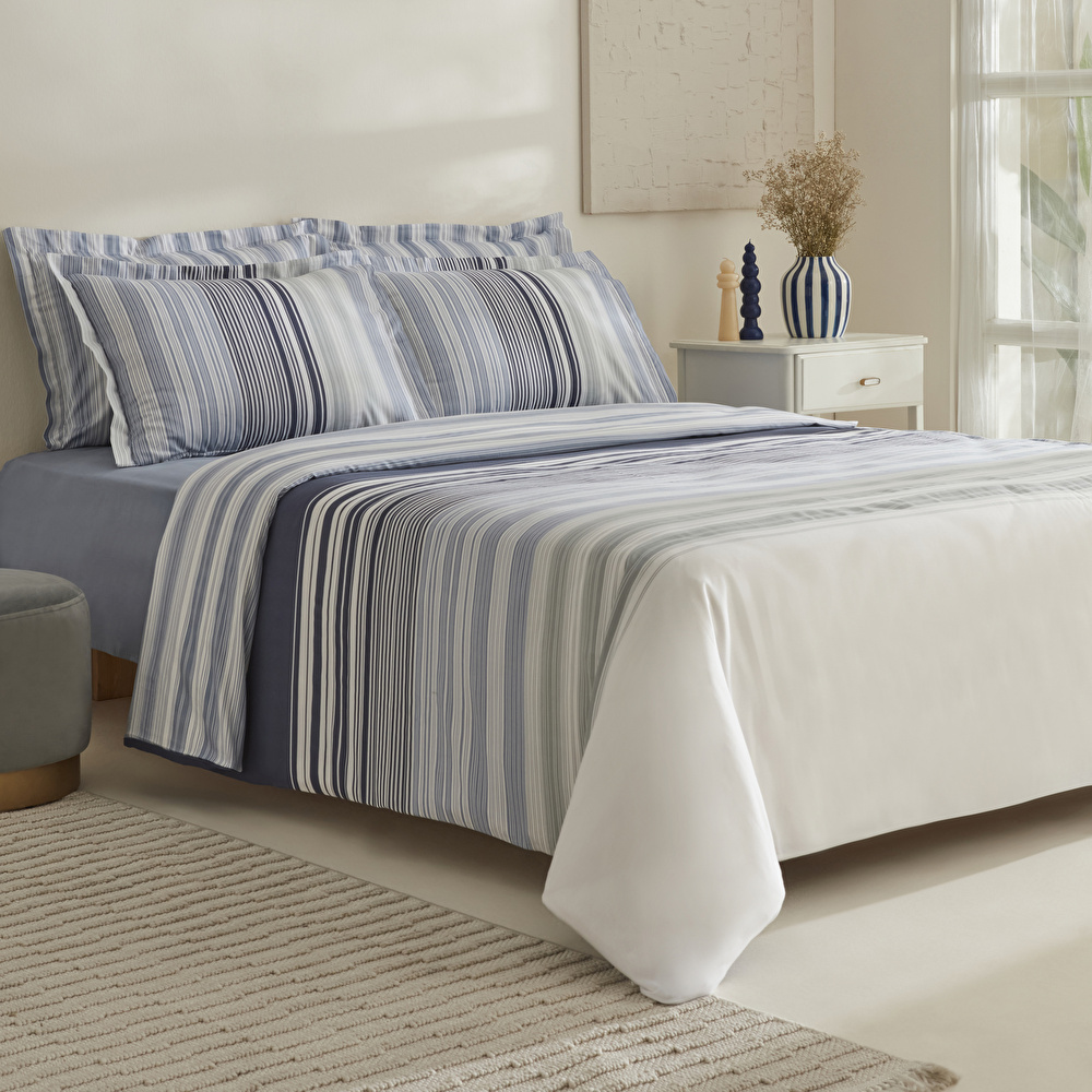 Karaca Home Nolan %100 Pamuk Çift Kişilik Nevresim Takımı Multicolor  görseli 2