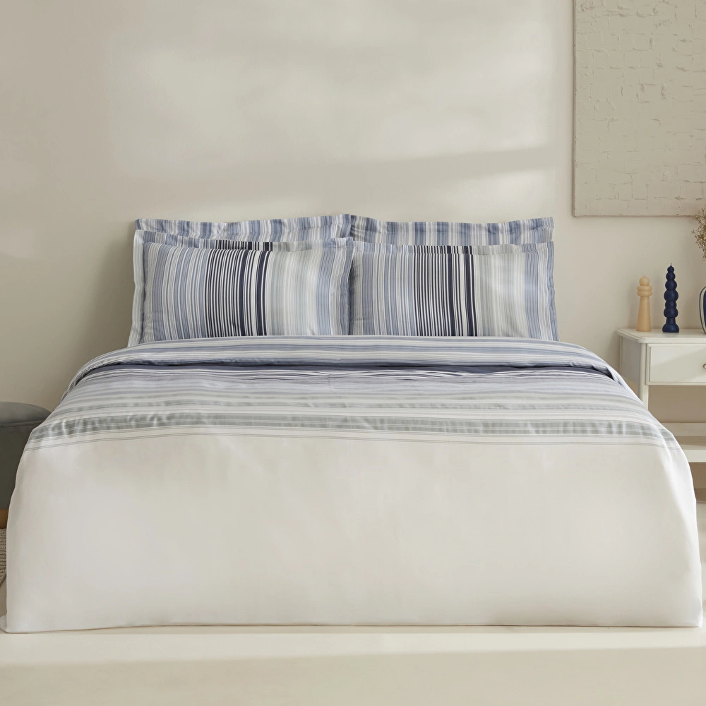 Karaca Home Nolan %100 Pamuk Çift Kişilik Nevresim Takımı Multicolor  görseli 1