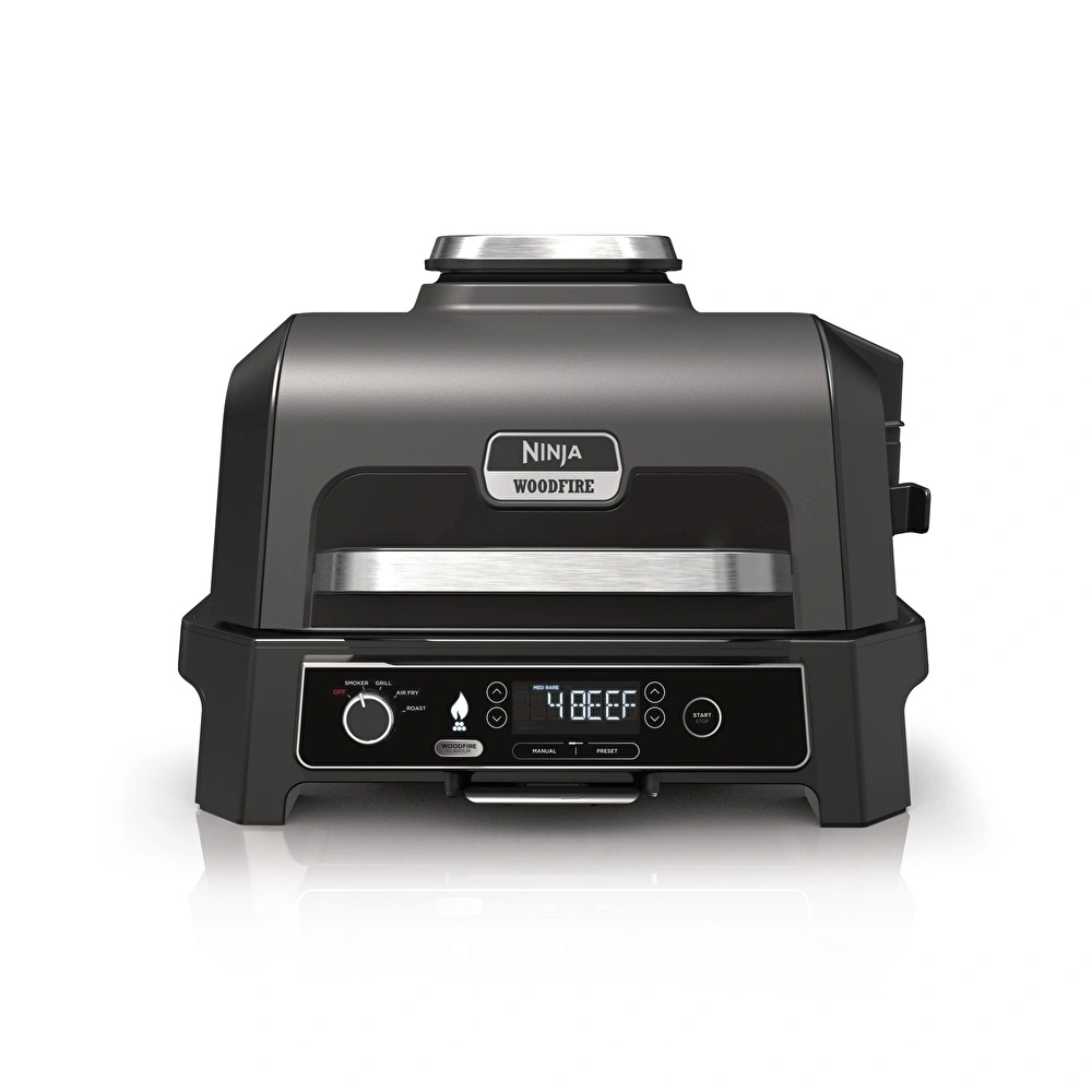Ninja Woodfire Pro XL Elektrikli Barbekü ve Smoker Siyah görseli 1