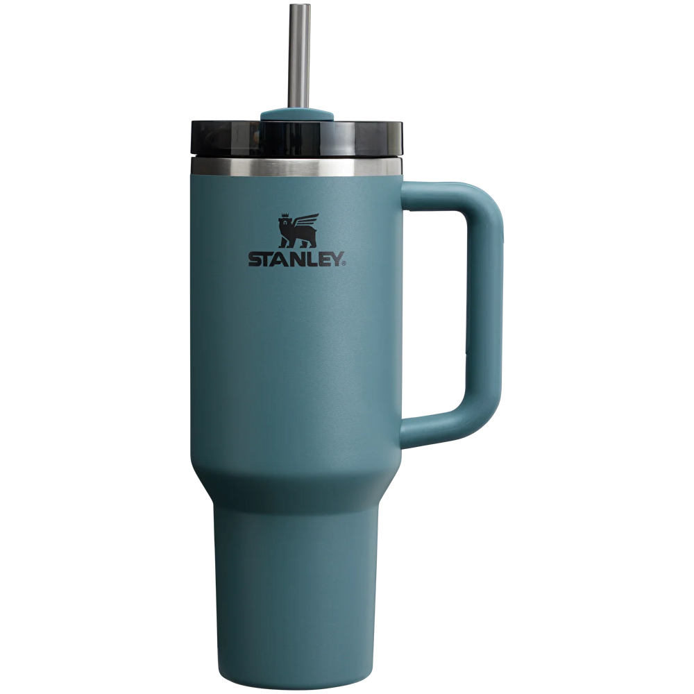 Stanley The Quencher Flowstate Tumbler Pipetli Termos Bardak 1,18L Blue Spruce görseli 1