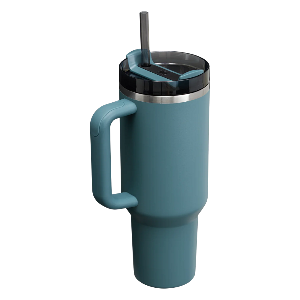 Stanley The Quencher Flowstate Tumbler Pipetli Termos Bardak 1,18L Blue Spruce görseli 2