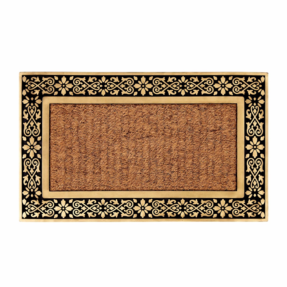 Kaşmir Halı Kauçuk Çerçeveli Coco Paspas 45x75 cm görseli 1
