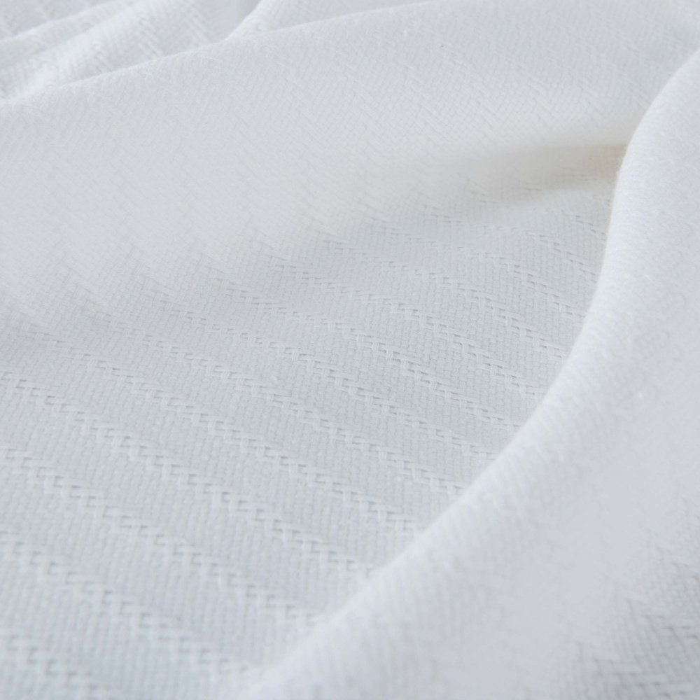 Karaca Home Freya White Collection Pamuk Çift Kişilik Pike Beyaz görseli 2