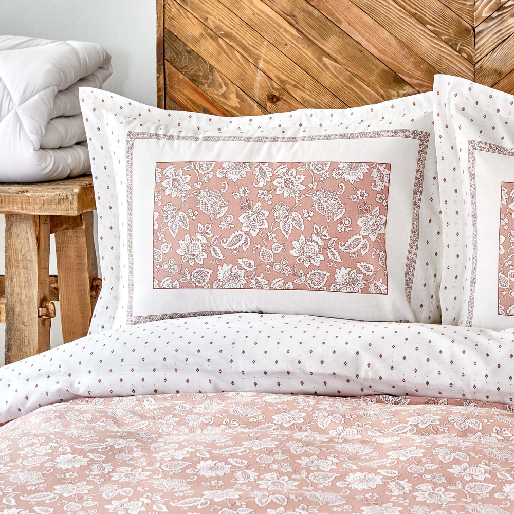 Karaca Home Celerina %100 Pamuk Nevresim Takımı King Size Pembe görseli 3
