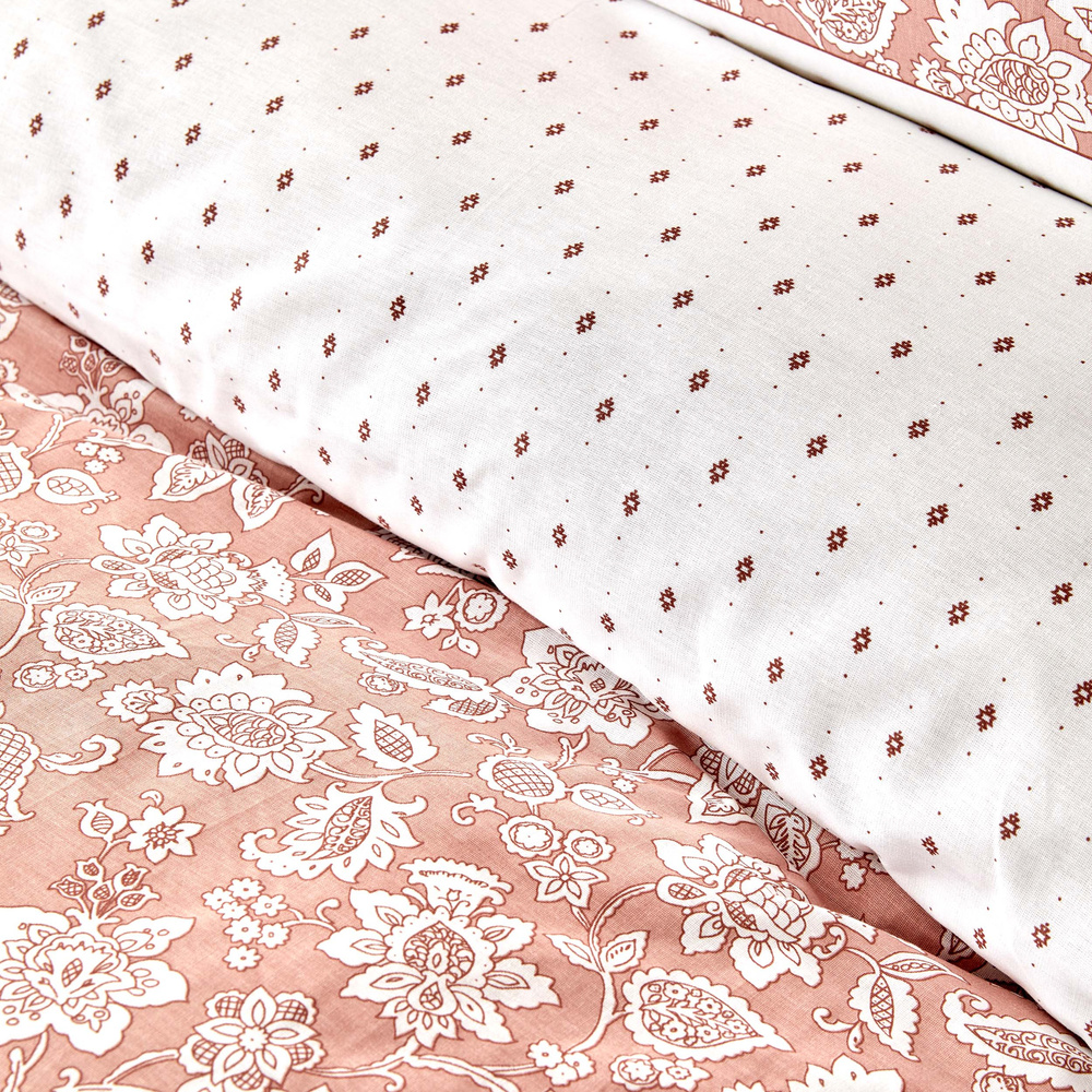 Karaca Home Celerina %100 Pamuk Nevresim Takımı King Size Pembe görseli 4