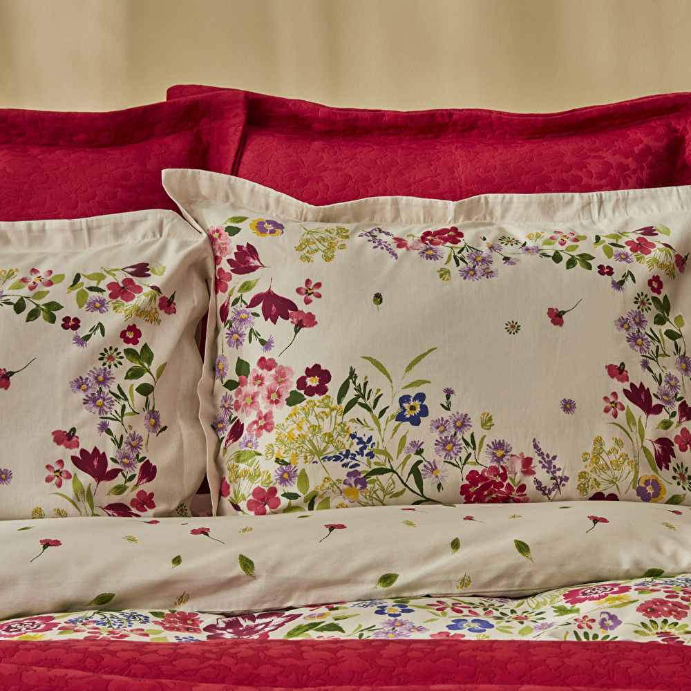 Karaca Home Lisette Pamuk Çift Kişilik Düet Set Fuşya görseli 5