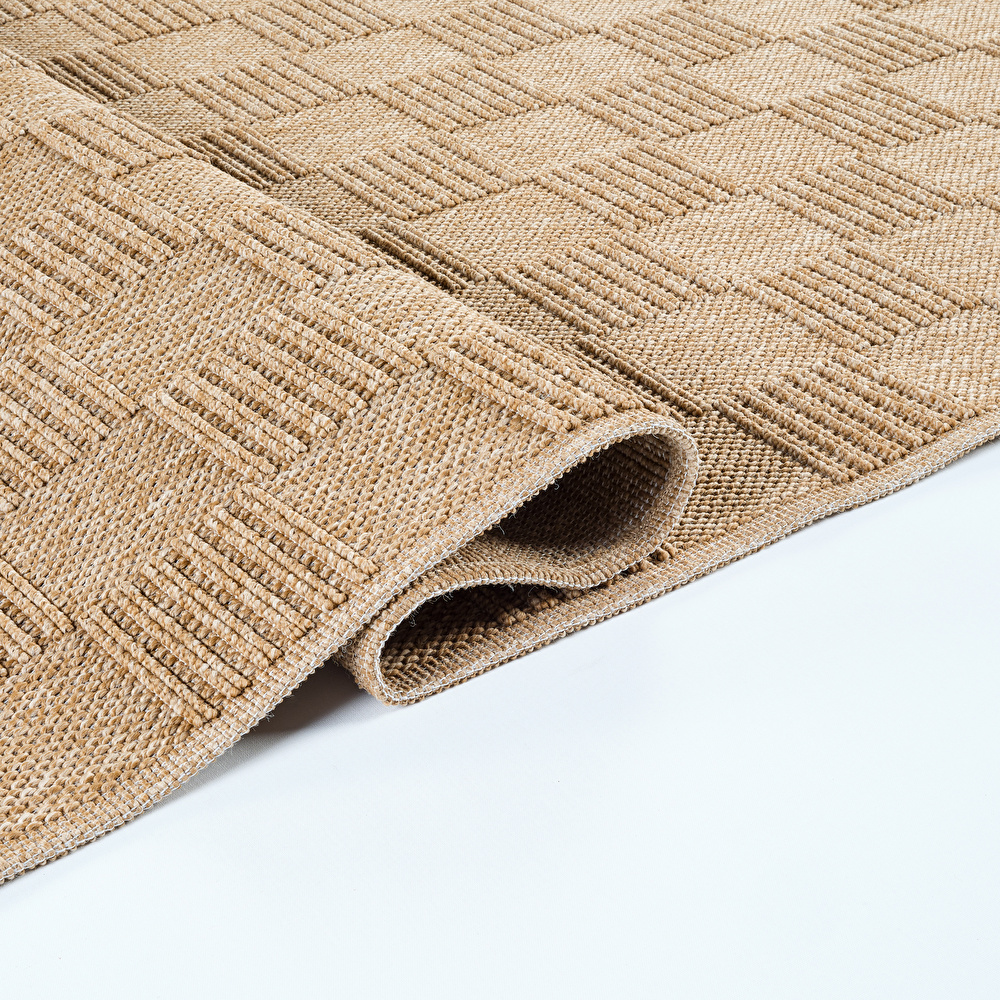Kaşmir Halı 7/24 Kilim/Jüt Side 100x200 cm görseli 3