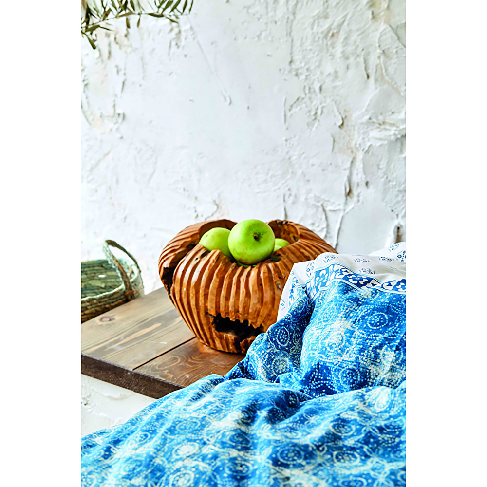 Karaca Home Costa Mavi %100 Pamuk Çift Kişilik Nevresim Takımı görseli 6
