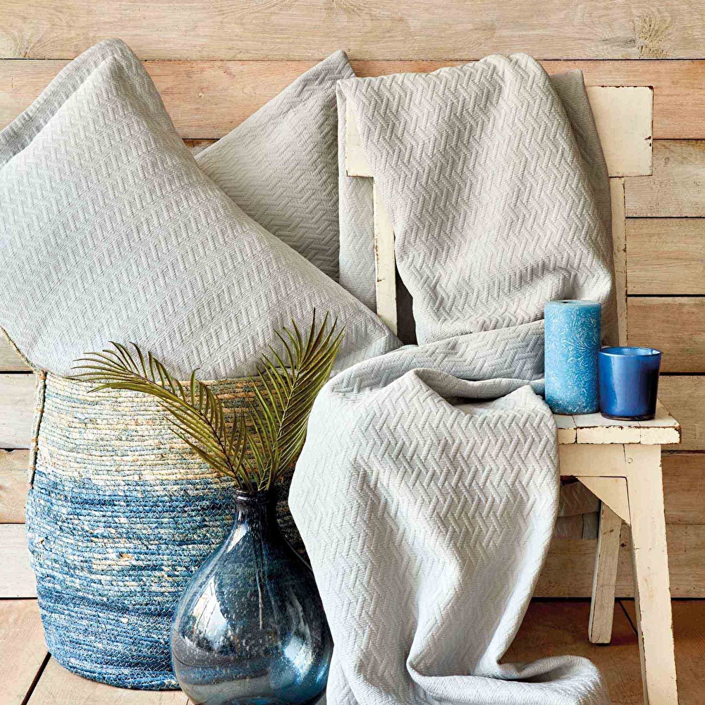 Karaca Home Mag Charm Bold Mavi Pamuk Saten Çift Kişilik 2li Yastık Kılıfı görseli 1