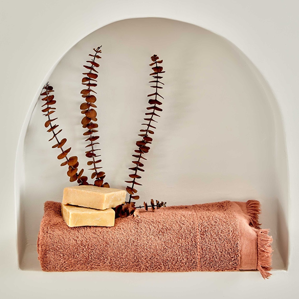 Karaca Home 4 Element %100 Pamuk Peştamal Havlu Ateş 90x160 cm Terracotta  görseli 1
