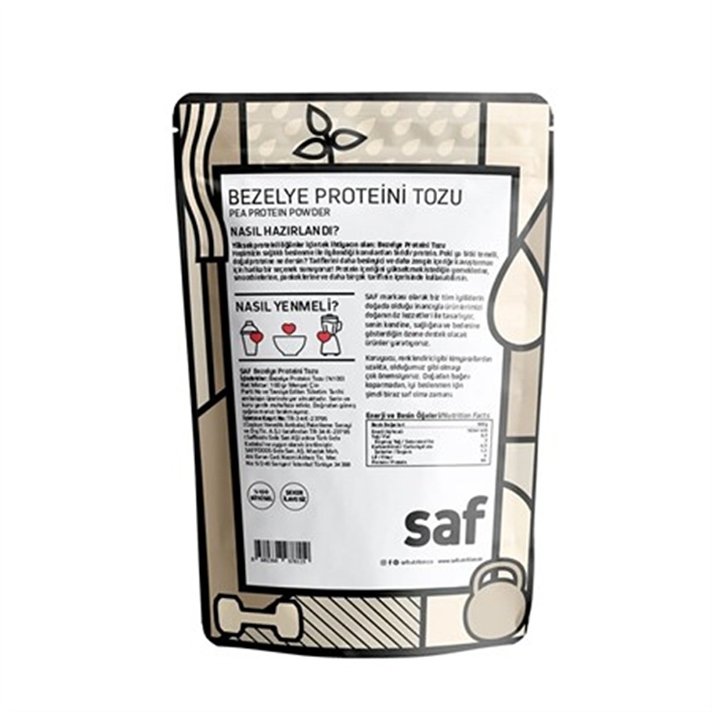 SAF NUTRITION BEZELYE PROTEİNİ TOZU 100 G görseli 2