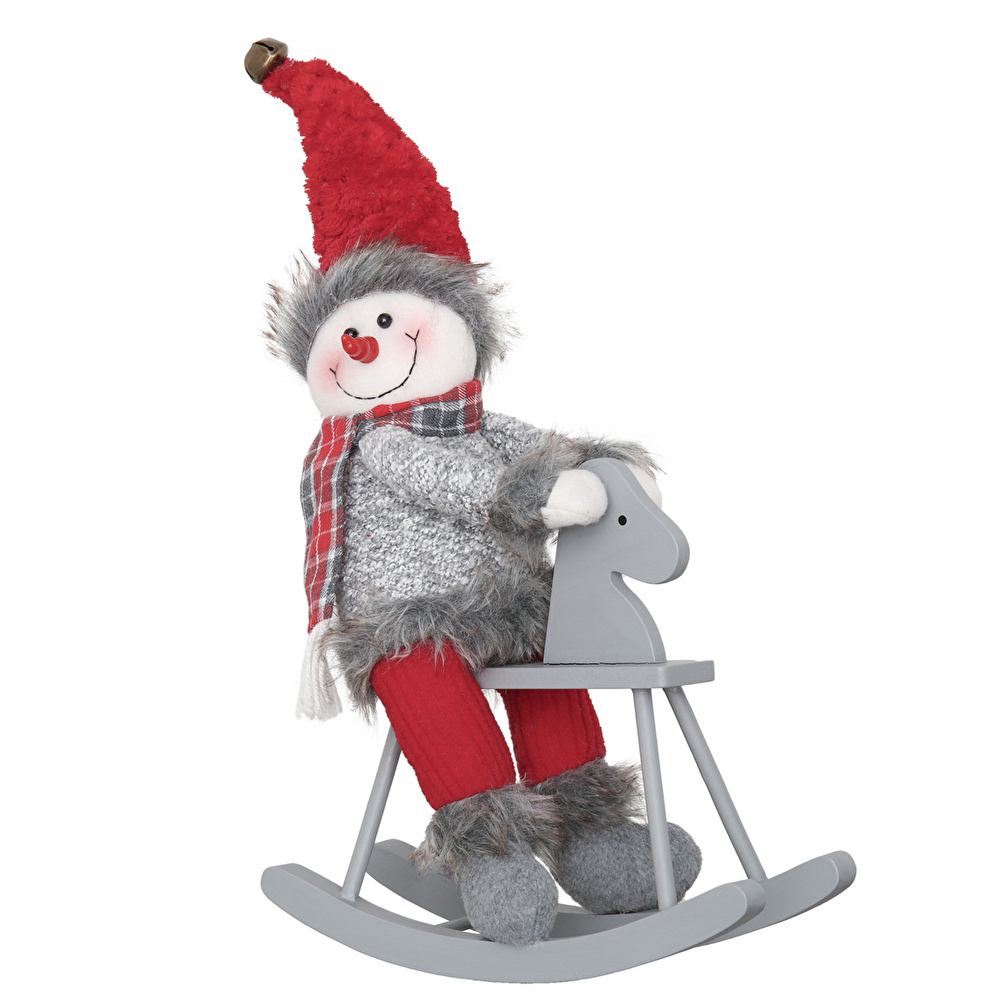 Karaca Home Snowman Dekoratif Obje Kırmızı görseli 1