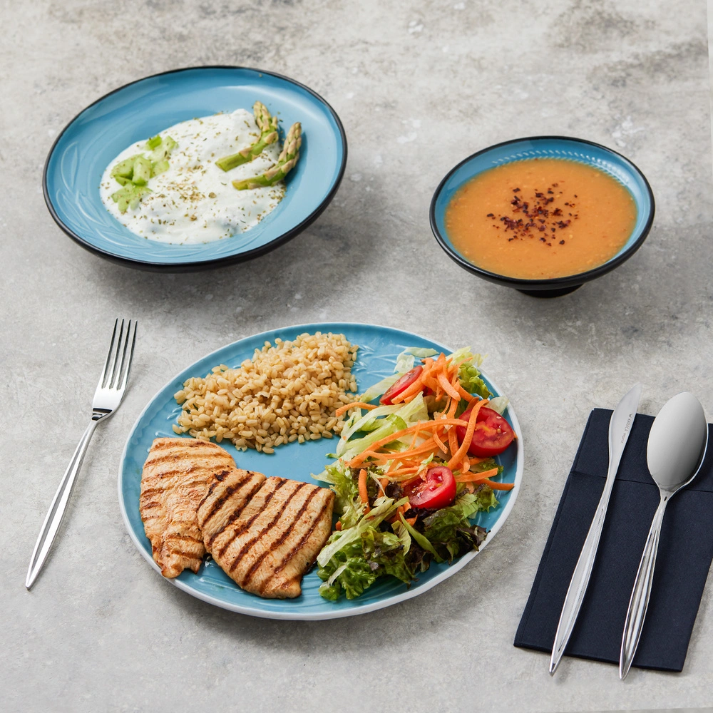 Karaca Earth Collection Fit 3 Parça 1 Kişilik Yemek Takımı görseli 2