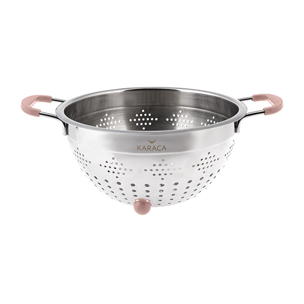 Karaca Liva Paslanmaz Çelik Rose Gold Süzgeç 24 cm  görseli 1
