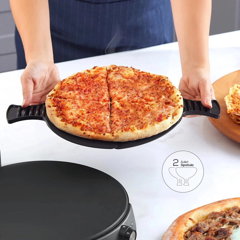 Karaca Gastro 10 in 1 Pizza Lahmacun ve Tandır Ekmeği Makinesi Biodiamond Rosegold  görseli 4
