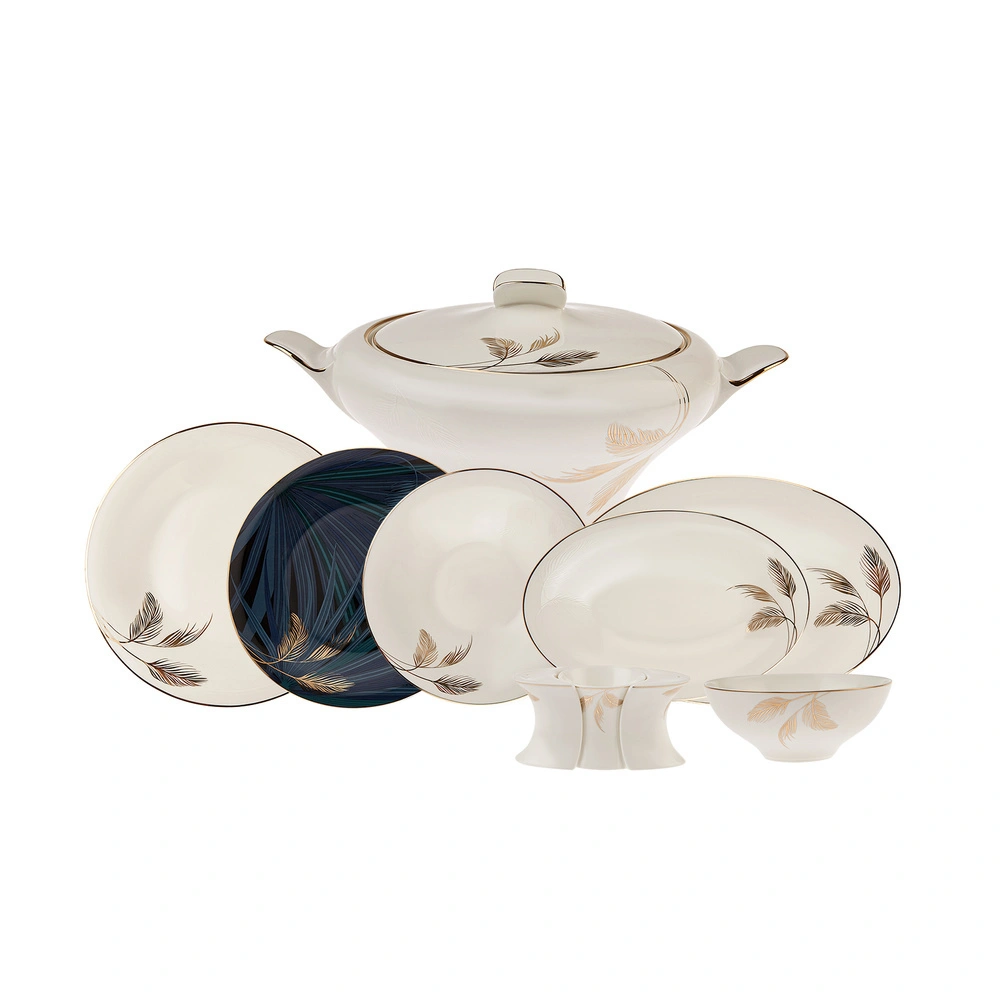 Karaca Fine Pearl Extra Selva 62 Parça 12 Kişilik Yemek Takımı görseli 2