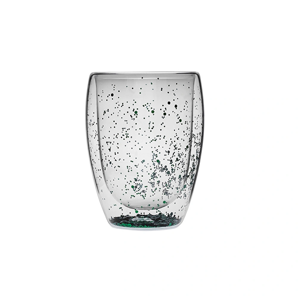 Karaca Pia Green Glitter Su Bardağı 350 ml görseli 4