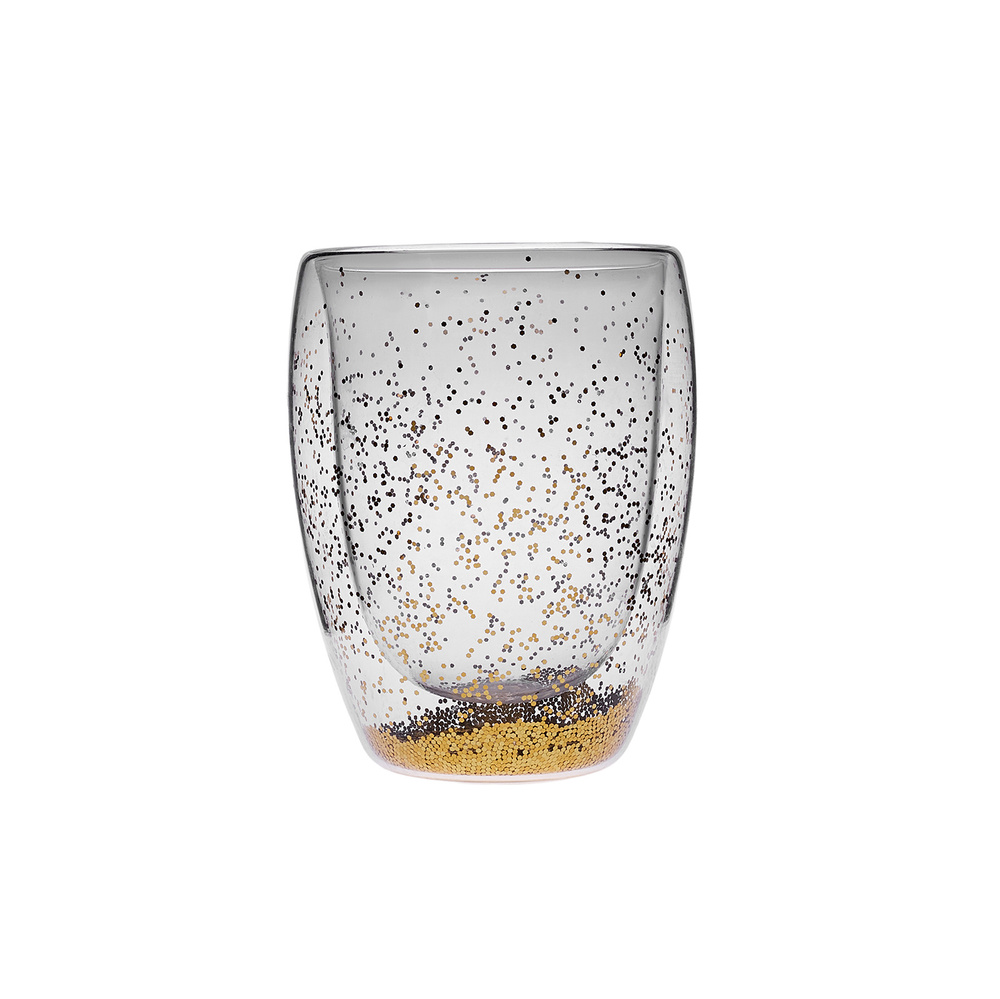 Karaca Pia Golden Glitter Su Bardağı 350 ml görseli 4