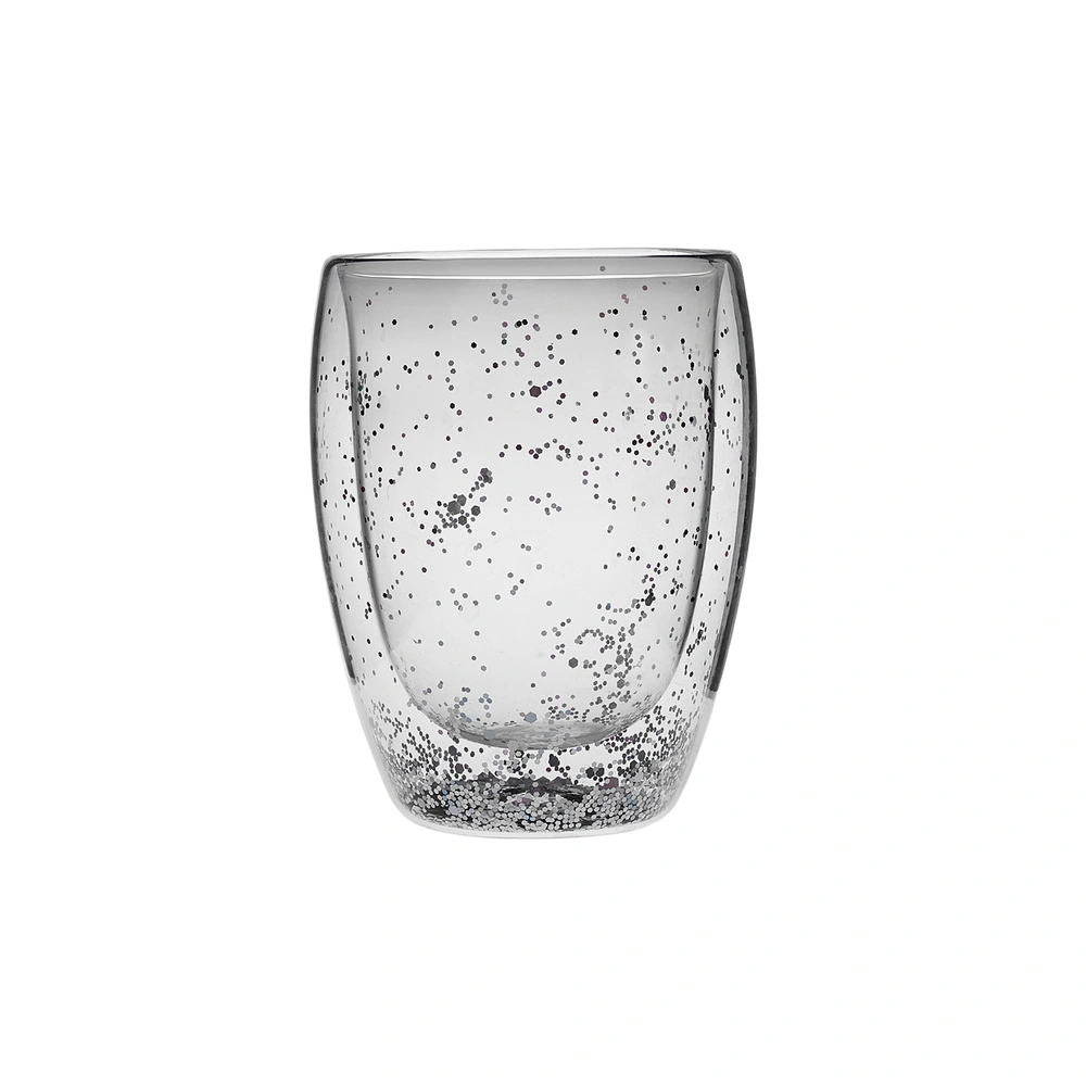 Karaca Pia Silver Glitter Su Bardağı 350 ml görseli 4