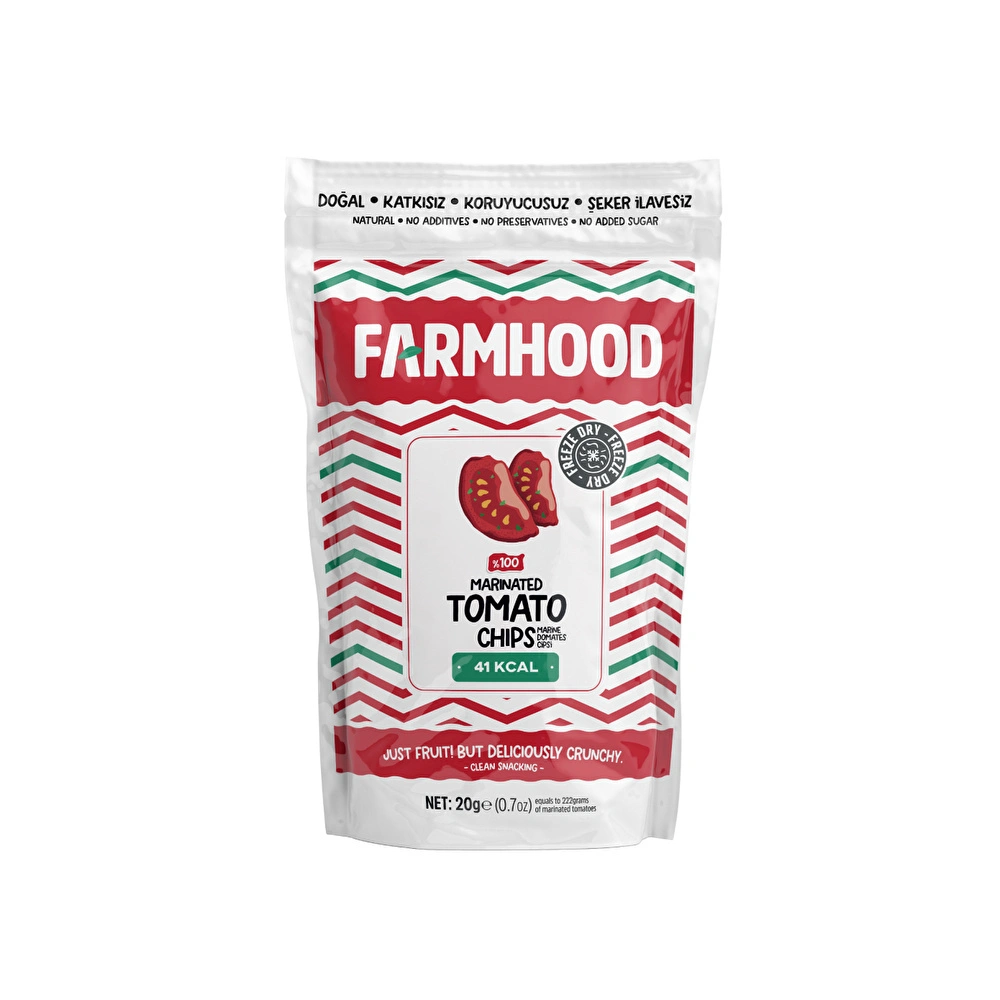 Farmhood Marine Domates Cipsi 20 gr görseli 1