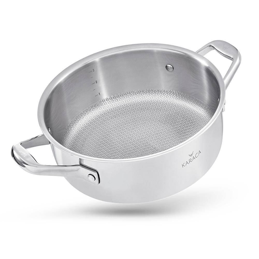 Karaca Powersteel 3Ply 316+ İndüksiyon Tabanlı Çelik Petekli Tencere 20 Cm görseli 7
