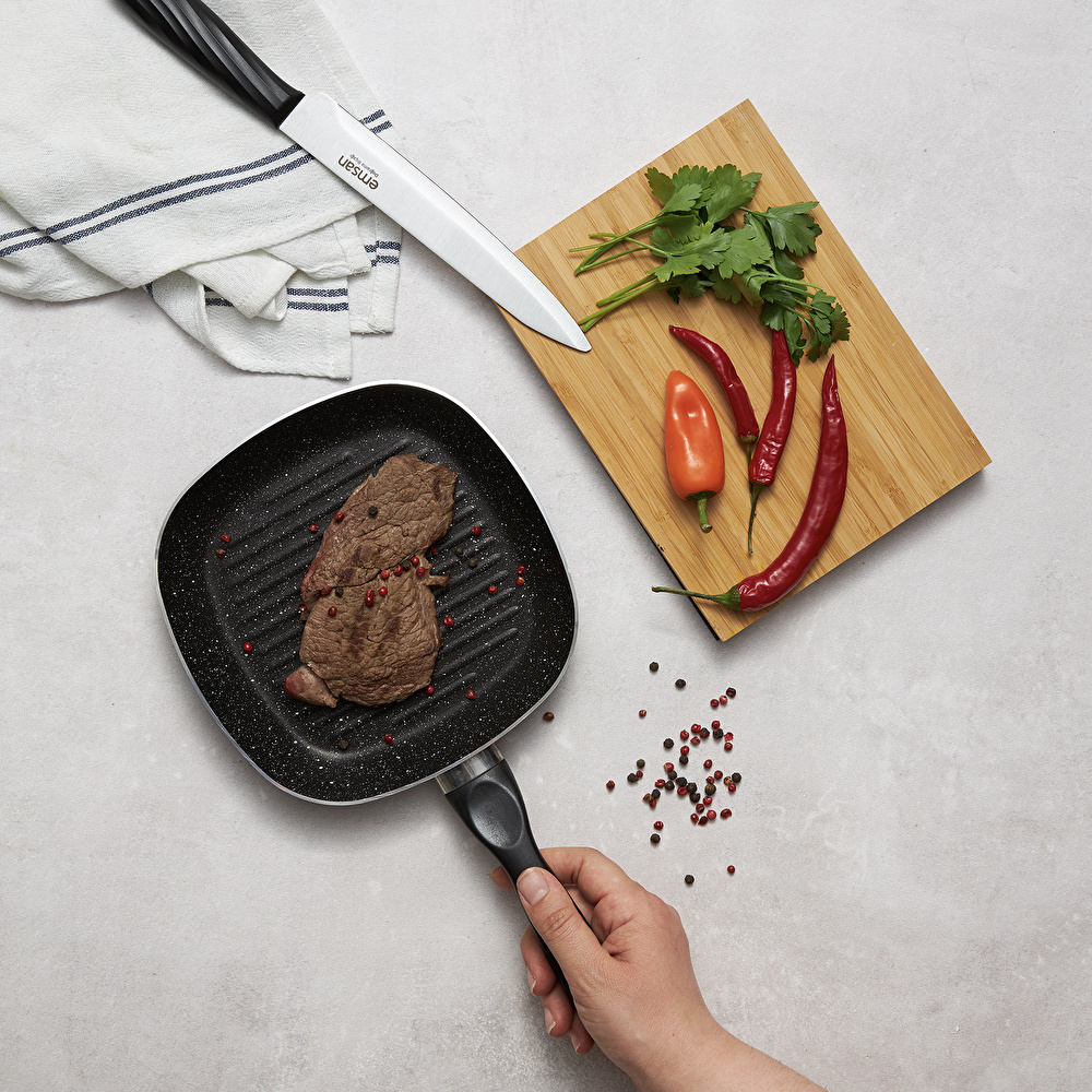 Emsan Mini Bonfile Grill Tava 18 cm görseli 3