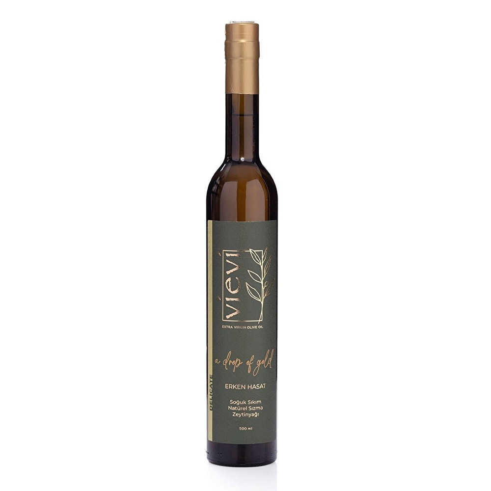 Vievi Delicate Erken Hasat Soğuk Sıkım Natürel Sızma Zeytinyağı 500 ml görseli 1