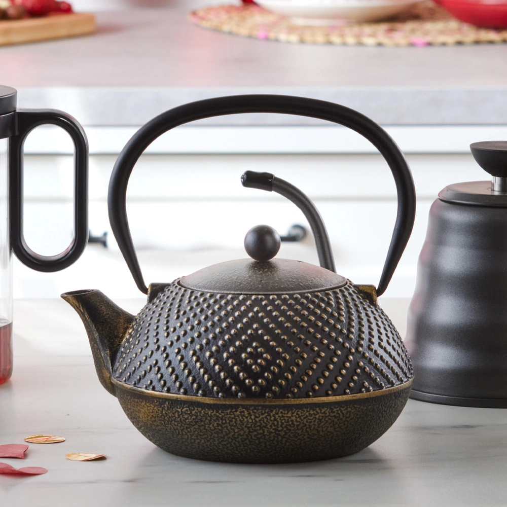 Karaca Döküm Demlik-Teapot 900 Ml Dark Gold  görseli 1