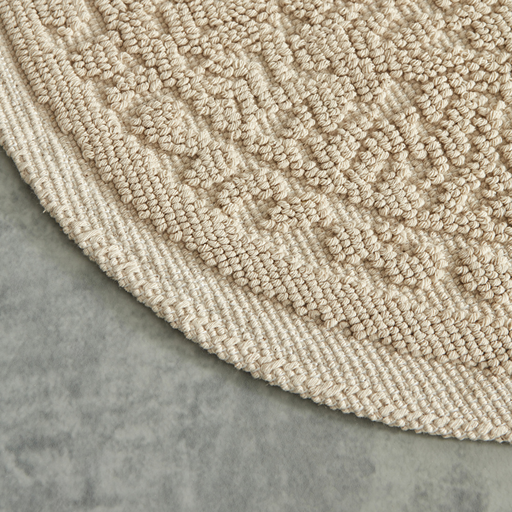 Karaca Home Vista Oval Paspas 90x60 cm Ekru görseli 2