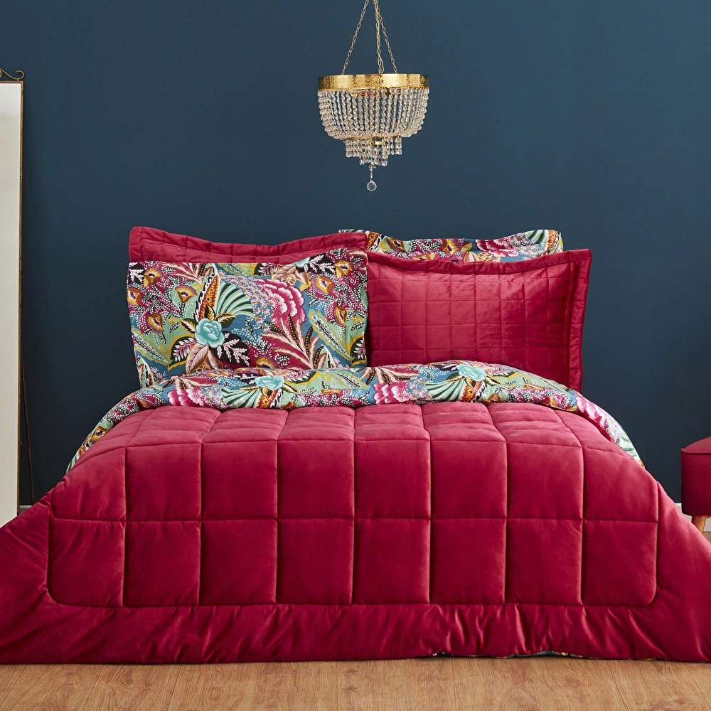 Karaca Home Audrey Çift Kişilik Luxury Comfort Set Fuşya görseli 1