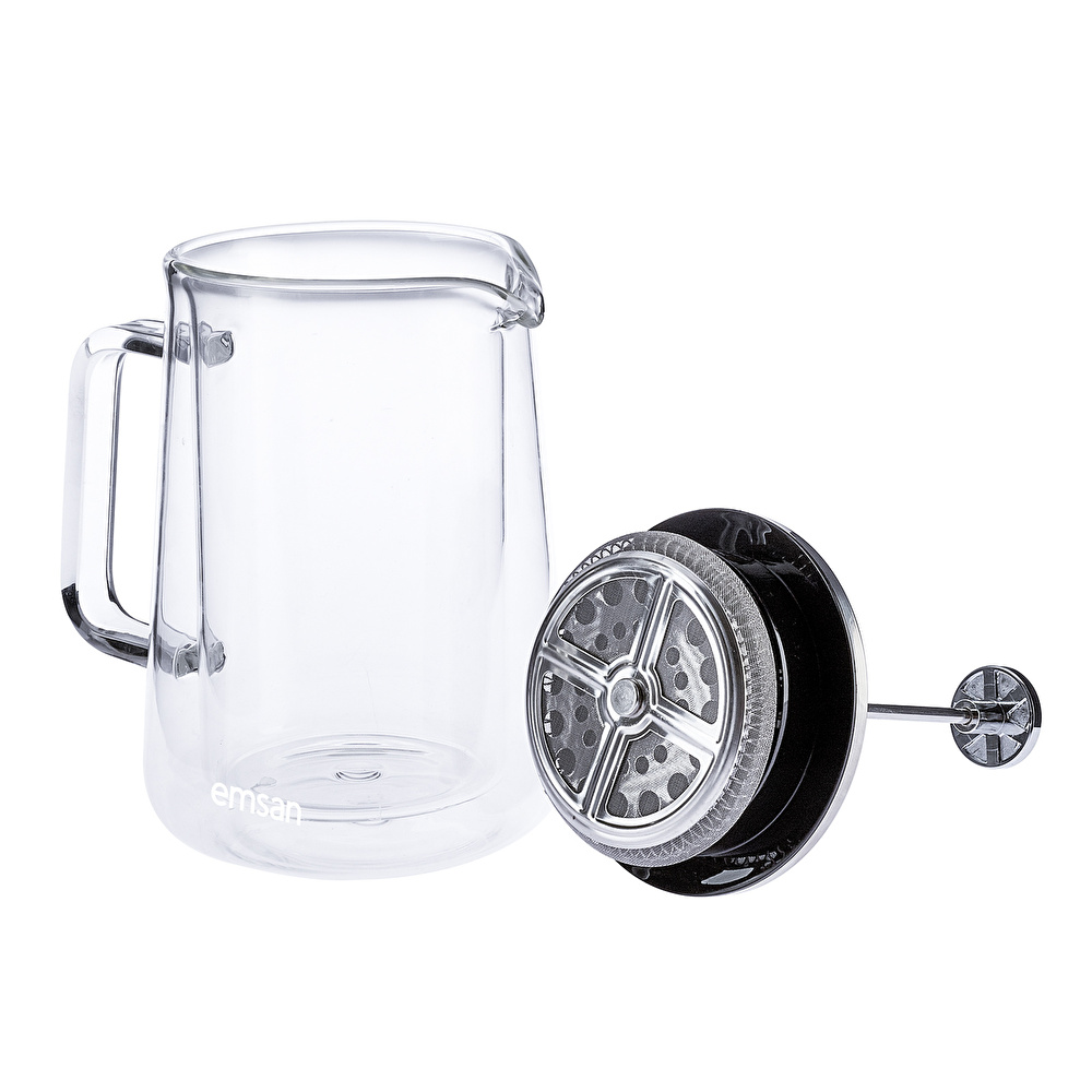 Emsan Double Glass French Press 350 ml görseli 5