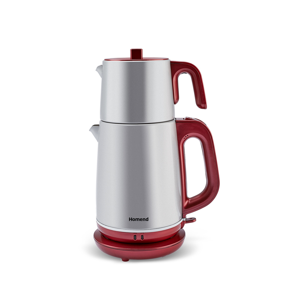 Homend Royaltea 1772H Kırmızı Silver Çay Makinesi görseli 1