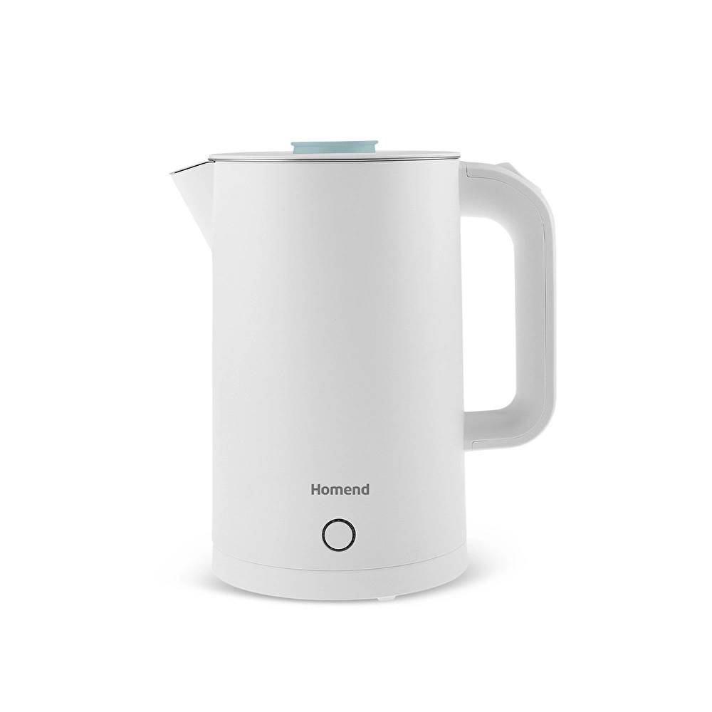 Homend Heatrow Cooltouch 1618H Paslanmaz Çelik El Yakmaz Gövdeli Su Isıtıcısı Mavi görseli 1
