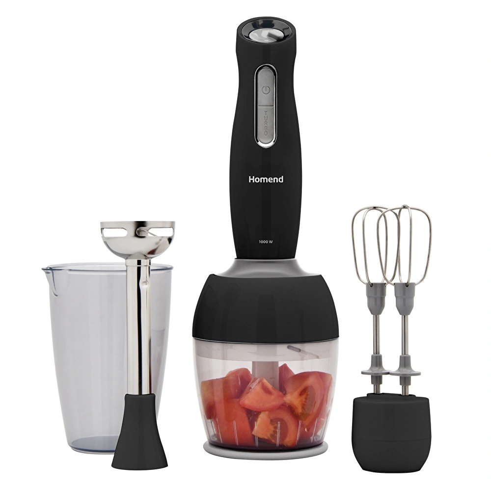 Homend Handmaid 1908H Blender Set Siyah Gri görseli 1