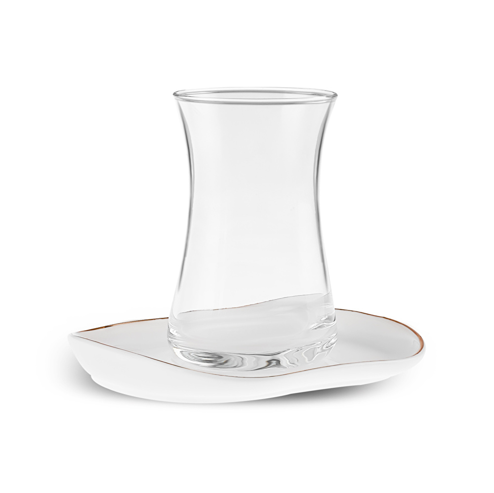 Karaca Streamline Plato 12 Parça 6 Kişilik Cam Çay Seti 165 ml görseli 5