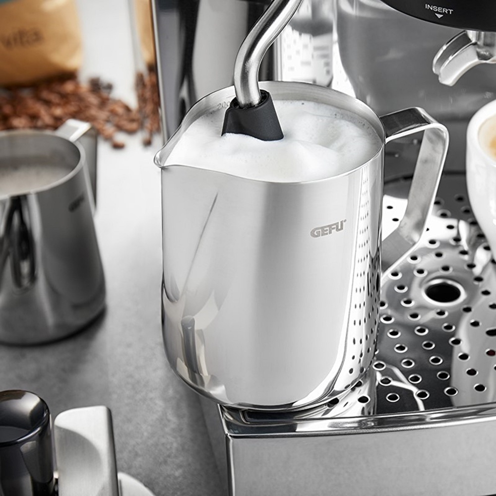 GEFU Barista Paslanmaz Çelik Süt Potu 350 ml görseli 2
