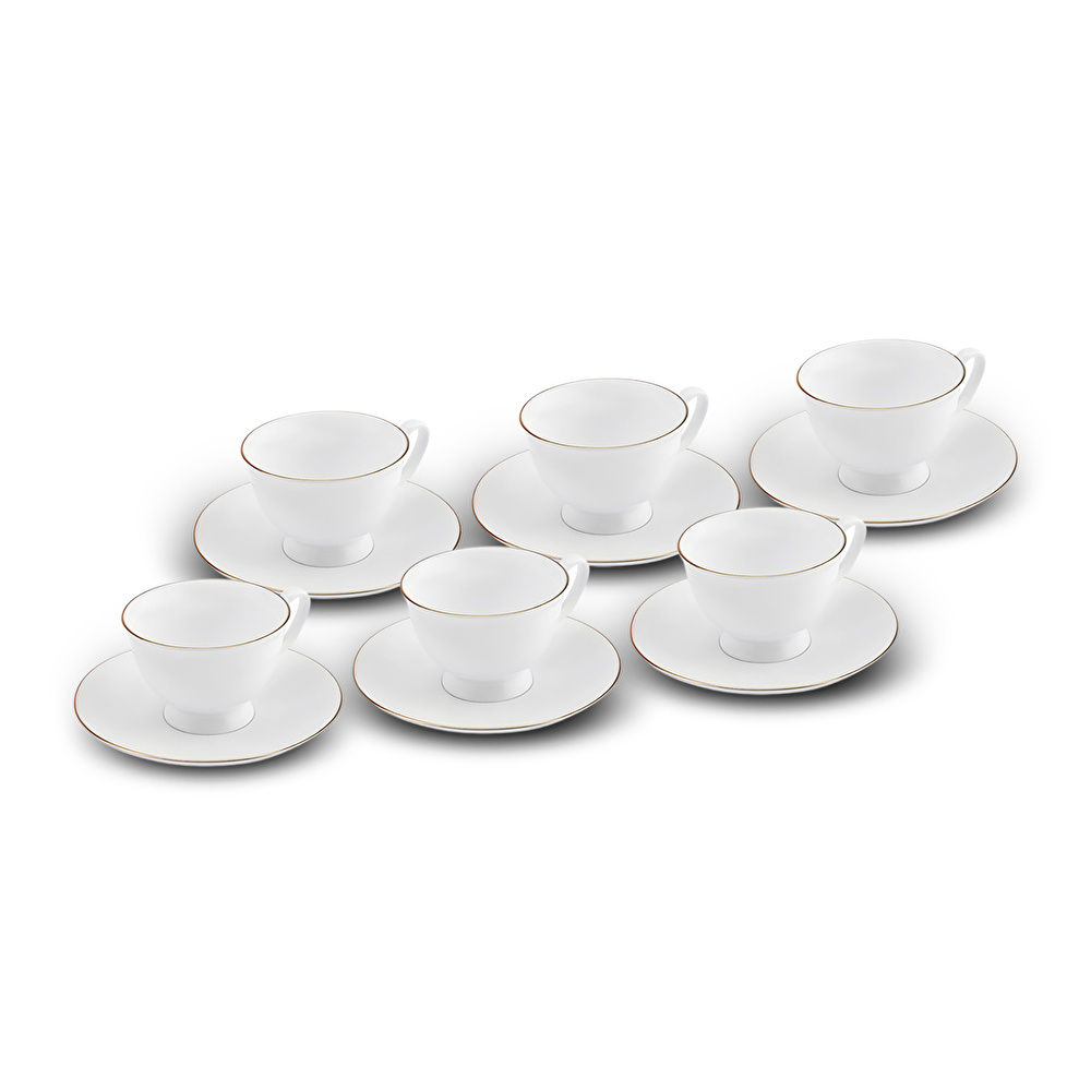 Karaca Lily 6 Kişilik Kahve Fincan Takımı 80 ml görseli 1